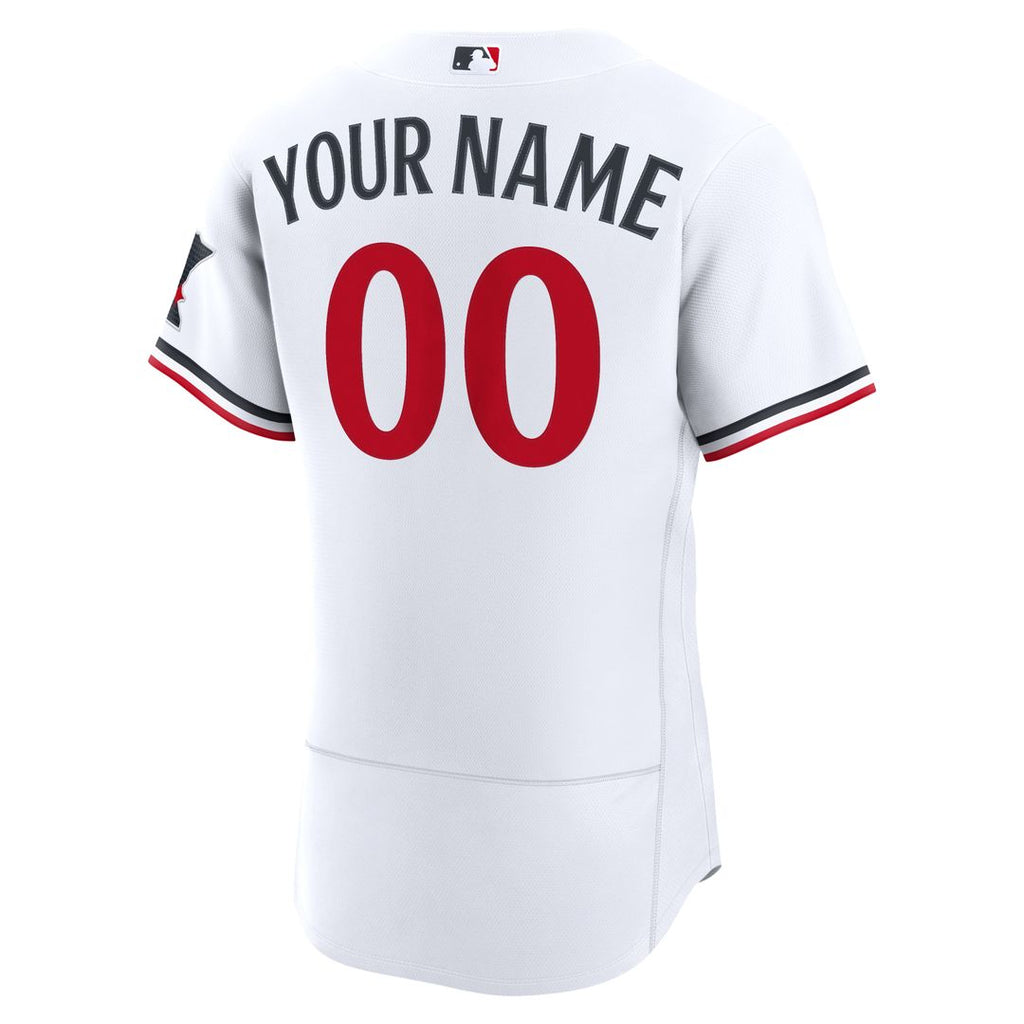 Minnesota Twins Nike Home Authentic Custom Jersey - White Official MLB Team Apparel Baseball Fan Gear