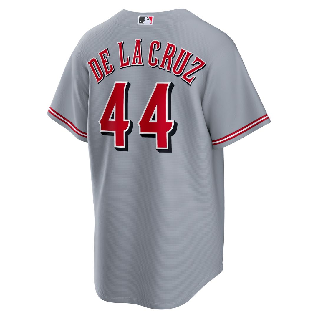 Elly De La Cruz Cincinnati Reds Nike Road Replica Jersey - Gray Official MLB Team Apparel Baseball Fan Gear