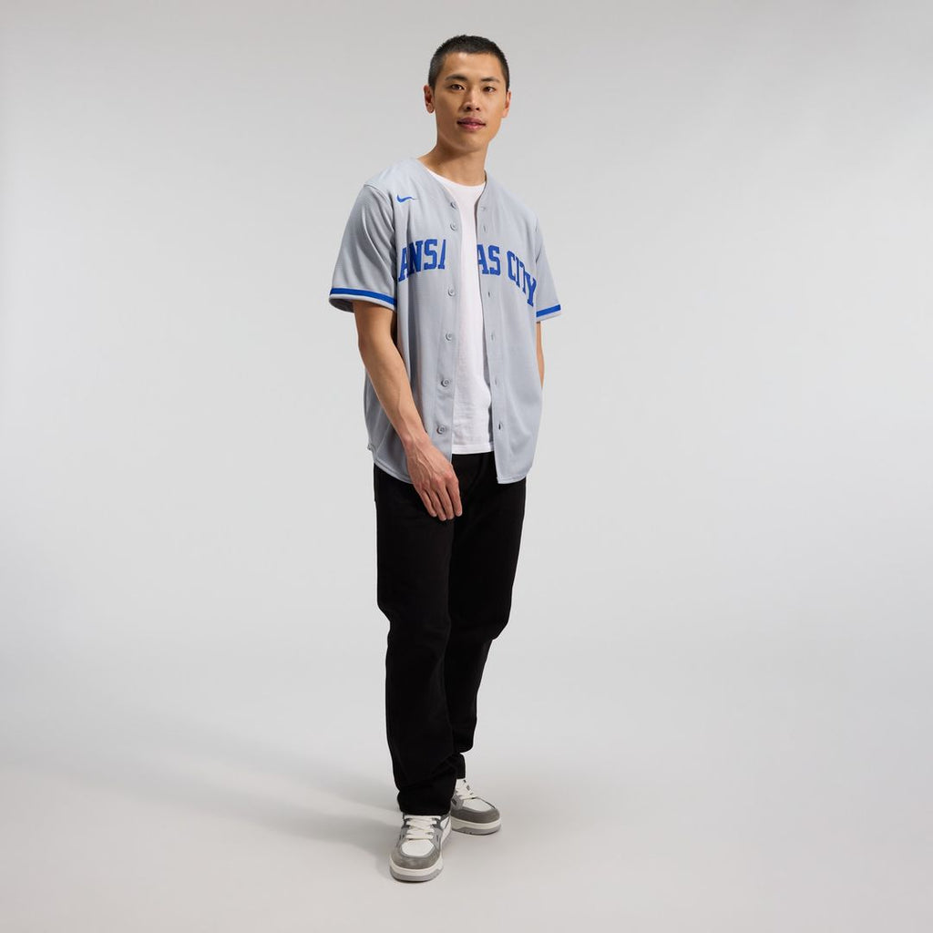 Bobby Witt Jr. Kansas City Royals Nike Road Replica Jersey - Gray Official MLB Team Apparel Baseball Fan Gear