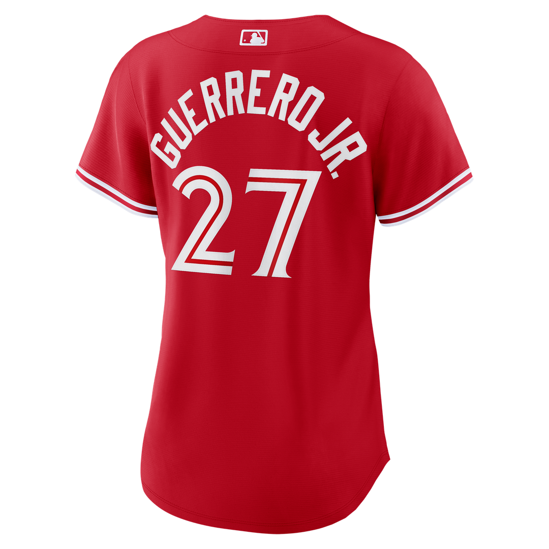 Vladimir Guerrero Jr. Toronto Blue Jays Nike Women's Canada Day Replica Jersey - Red Official MLB Team Apparel Baseball Fan Gear