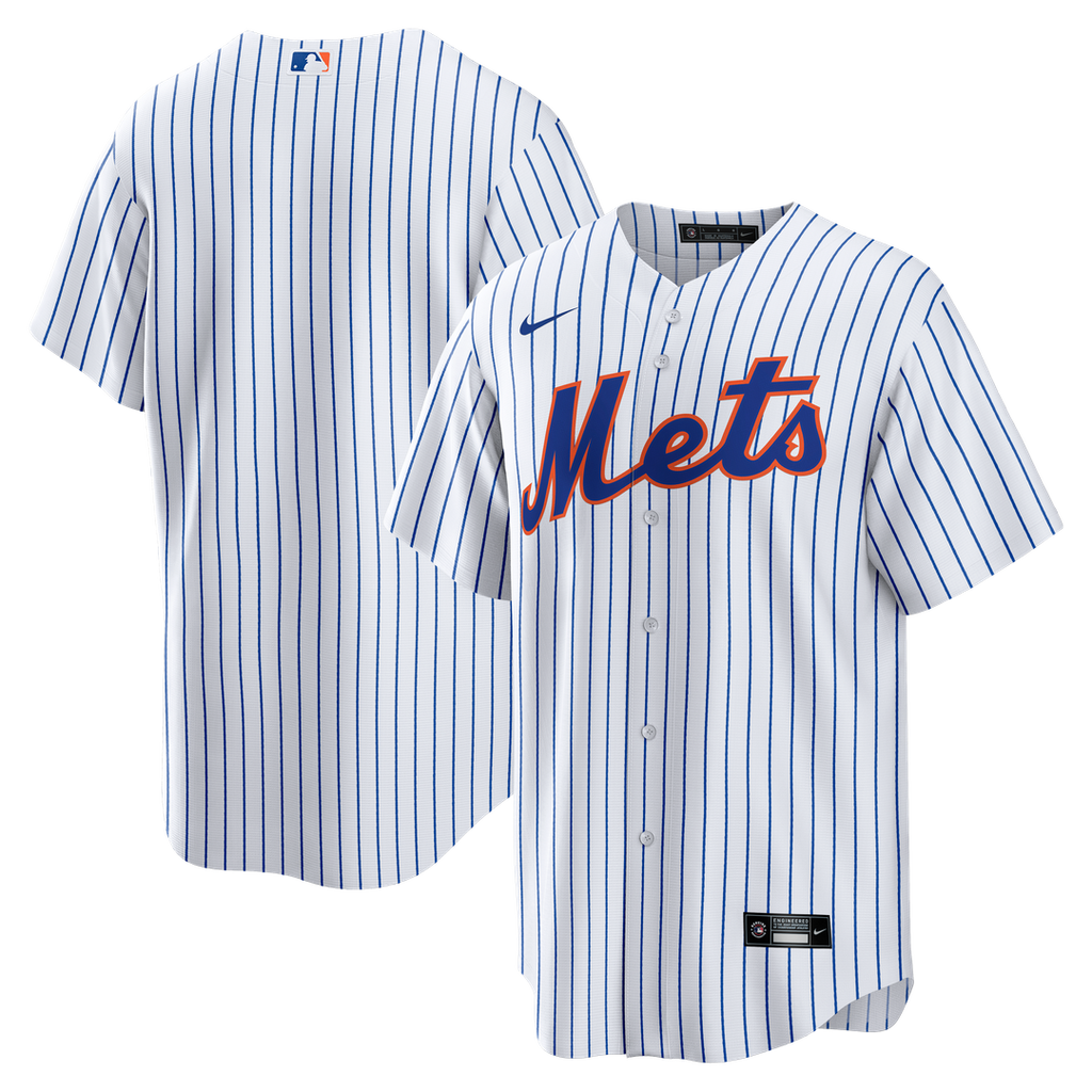 New York Mets Nike Home Big & Tall Replica Jersey - White Official MLB Team Apparel Baseball Fan Gear