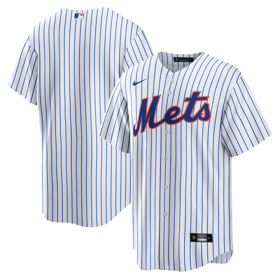 New York Mets Nike Home Big & Tall Replica Jersey - White Official MLB Team Apparel Baseball Fan Gear