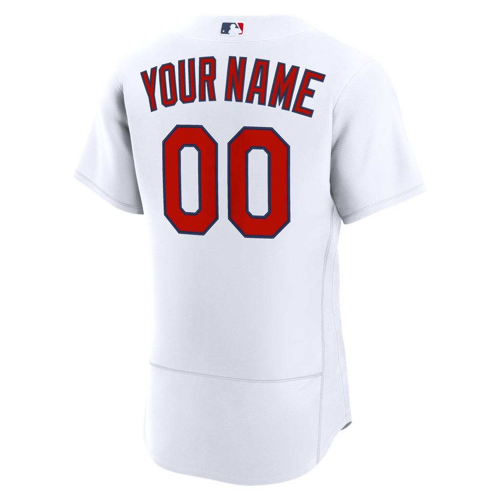 St. Louis Cardinals Nike Home Authentic Custom Jersey - White Official MLB Team Apparel Baseball Fan Gear