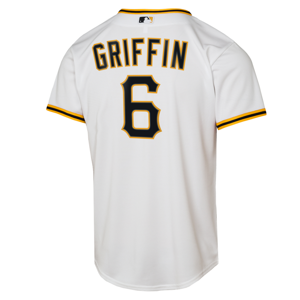 Konnor Griffin Pittsburgh Pirates Nike Youth Home Replica Jersey - White Official MLB Team Apparel Baseball Fan Gear