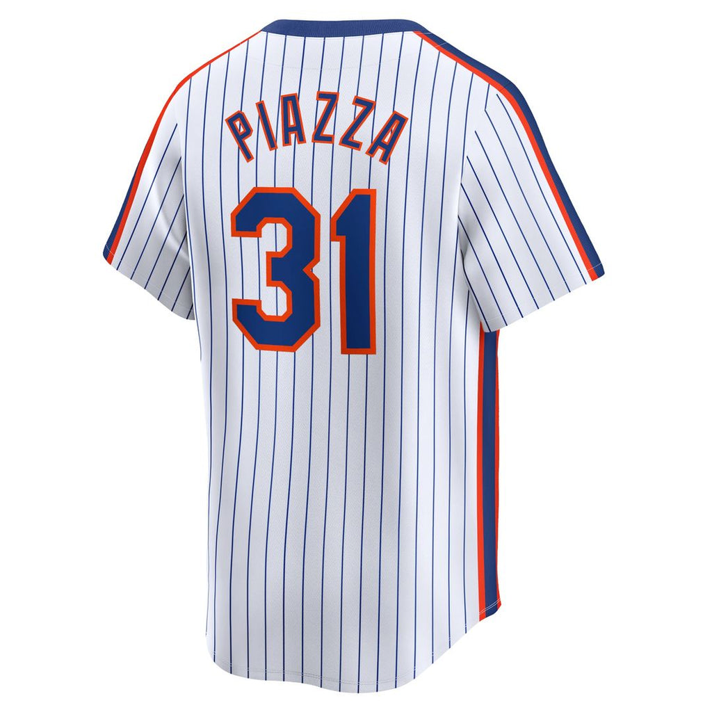 Mike Piazza New York Mets Nike Throwback Cooperstown Limited Jersey - White Official MLB Team Apparel Baseball Fan Gear