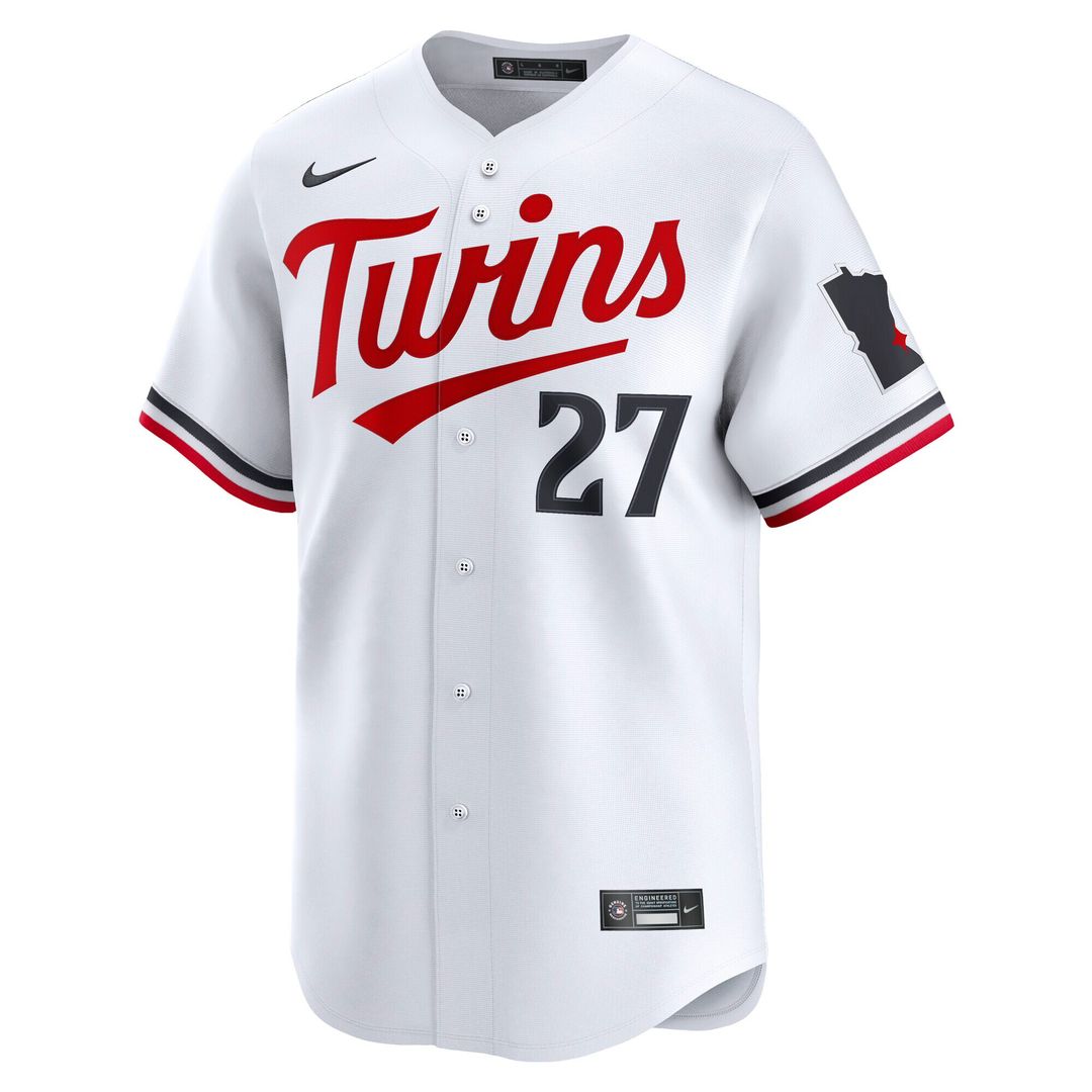 Ryan Jeffers Minnesota Twins Nike Home Limited Player Jersey - White Official MLB Team Apparel Baseball Fan Gear