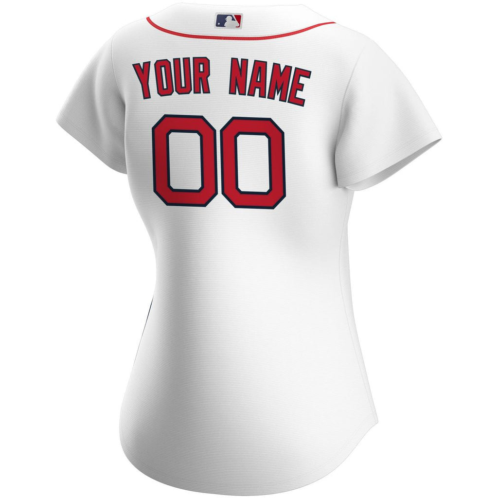 Boston Red Sox Nike Women's Home Replica Custom Jersey - White Official MLB Team Apparel Baseball Fan Gear
