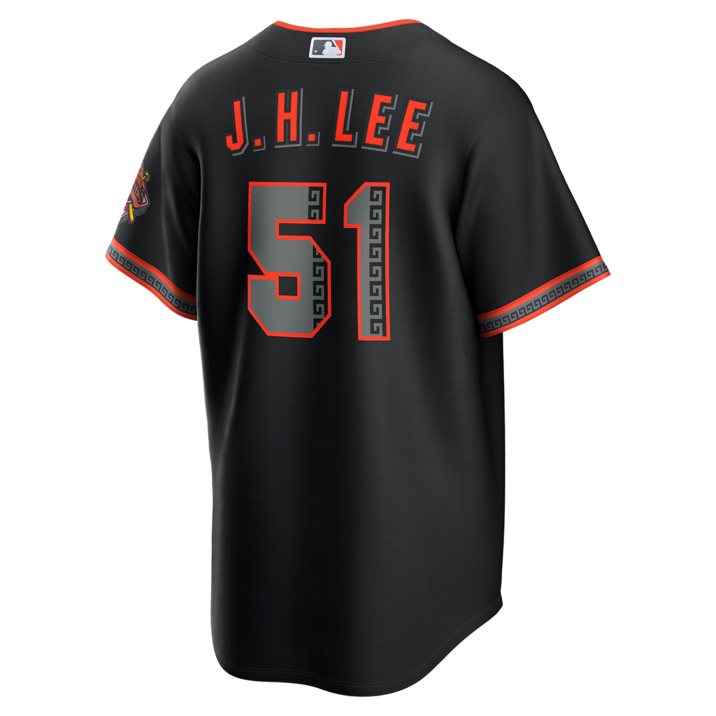 Jung Hoo Lee San Francisco Giants Nike Alternate Stadium Jersey - Black Official MLB Team Apparel Baseball Fan Gear