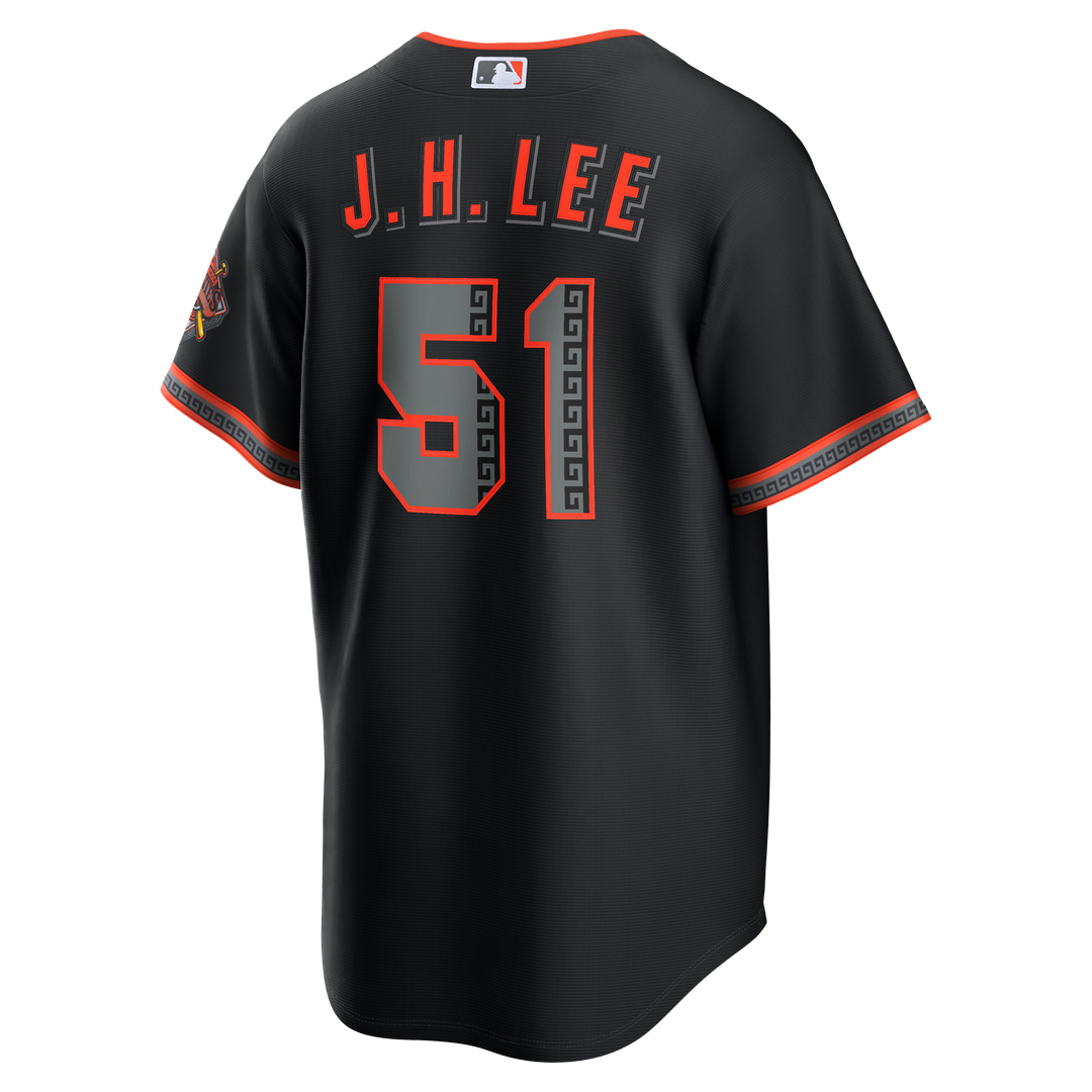 Jung Hoo Lee San Francisco Giants Nike Alternate Stadium Jersey - Black Official MLB Team Apparel Baseball Fan Gear