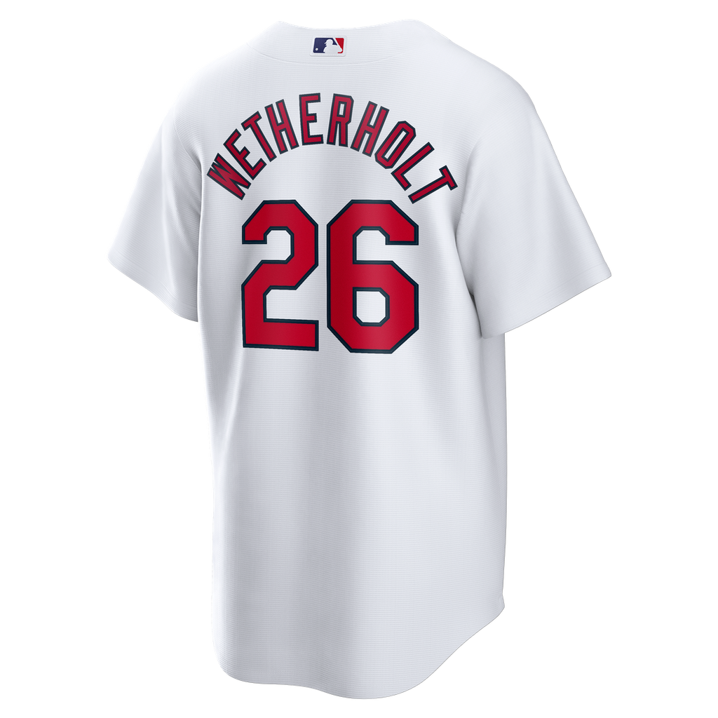 JJ Wetherholt St. Louis Cardinals Nike Home Replica Jersey - White Official MLB Team Apparel Baseball Fan Gear