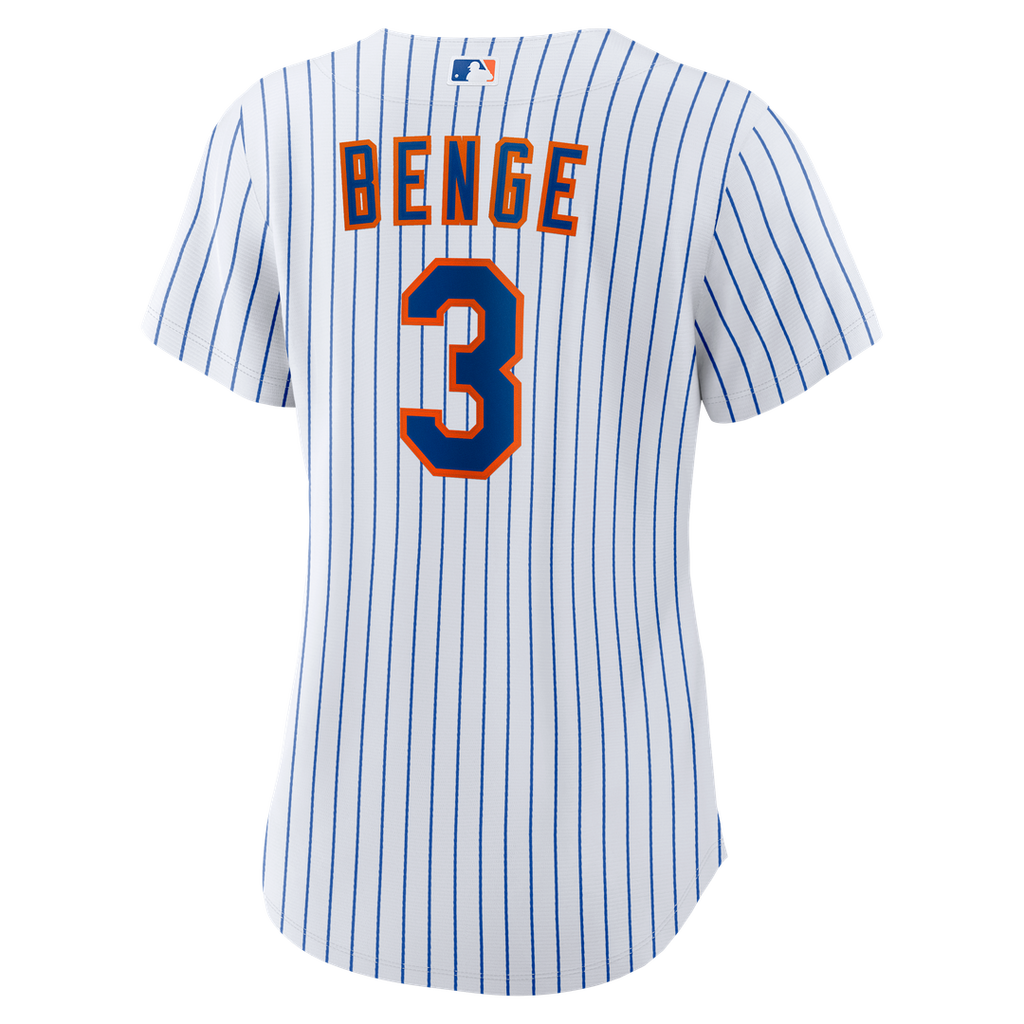 Carson Benge New York Mets Nike Women's Home Replica Jersey - White Official MLB Team Apparel Baseball Fan Gear