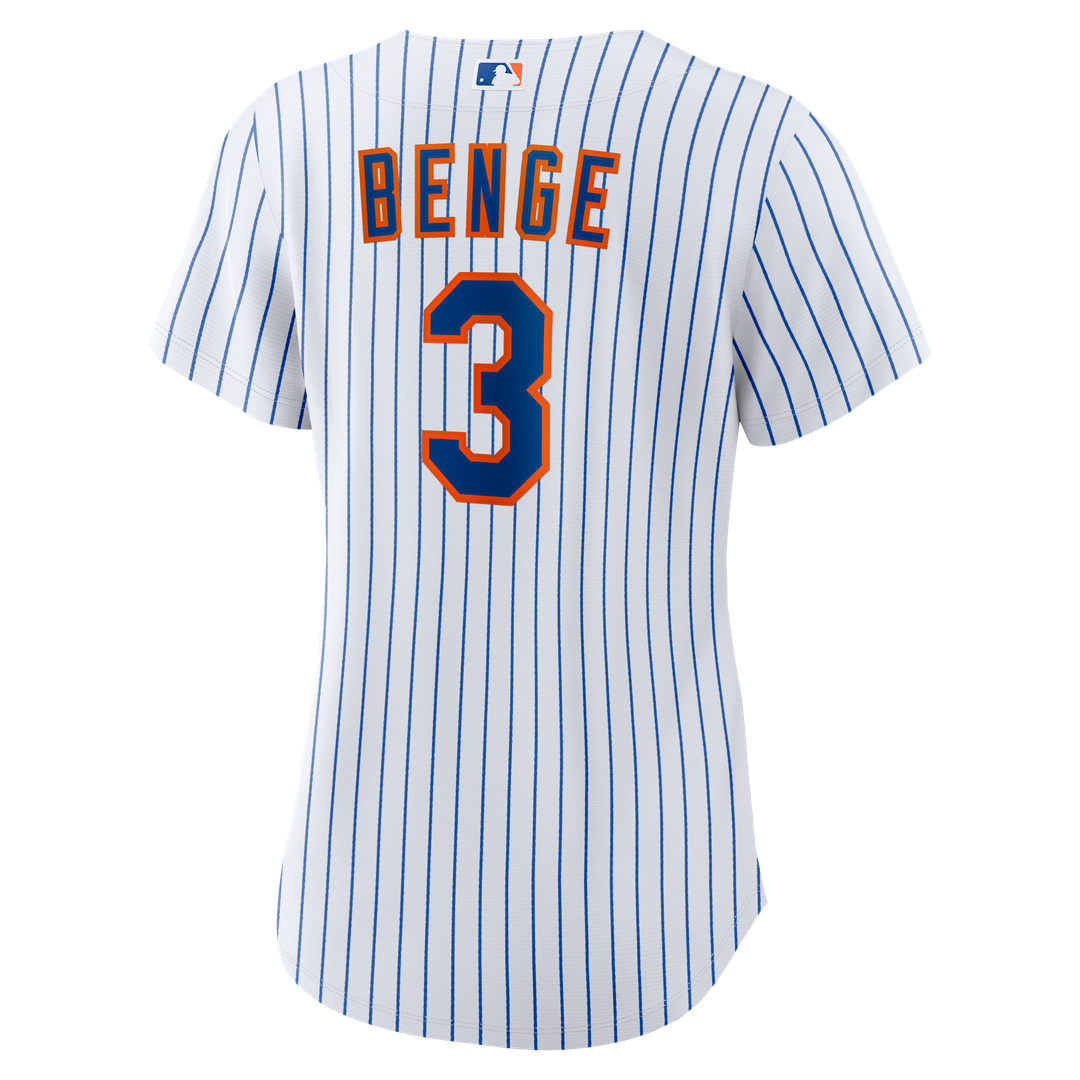 Carson Benge New York Mets Nike Women's Home Replica Jersey - White Official MLB Team Apparel Baseball Fan Gear