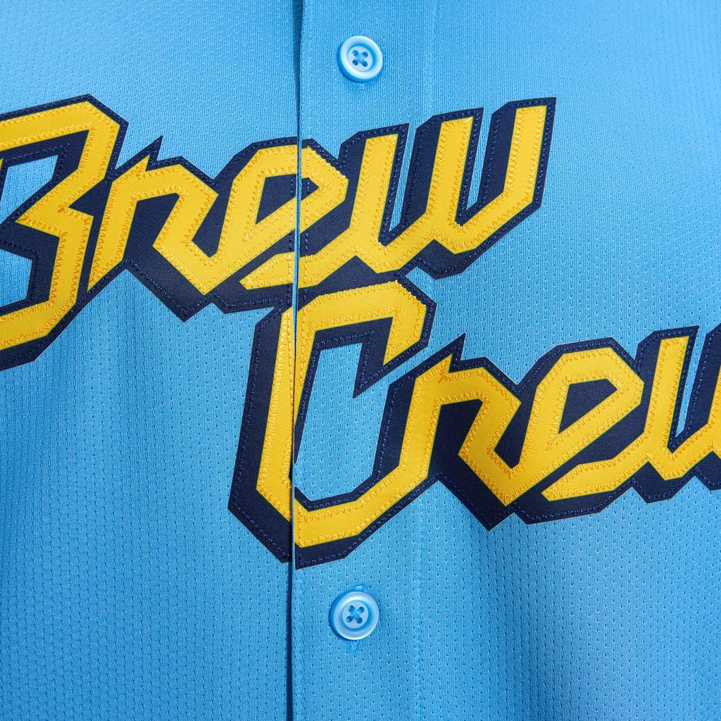 Milwaukee Brewers Nike City Connect Limited Jersey - Light Blue Official MLB Team Apparel Baseball Fan Gear