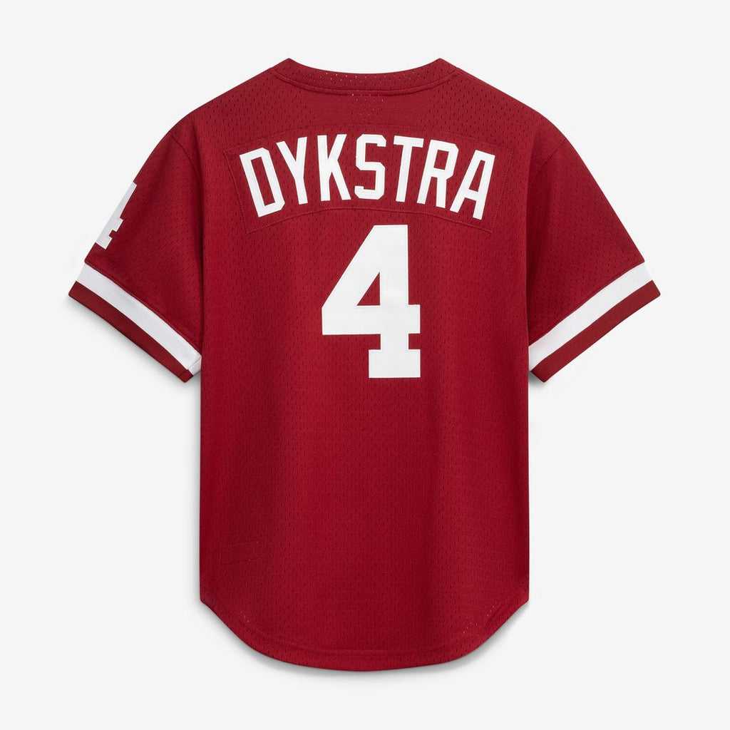 Lenny Dykstra Philadelphia Phillies Mitchell & Ness Authentic Batting Practice Jersey - Scarlet Official MLB Team Apparel Baseball Fan Gear