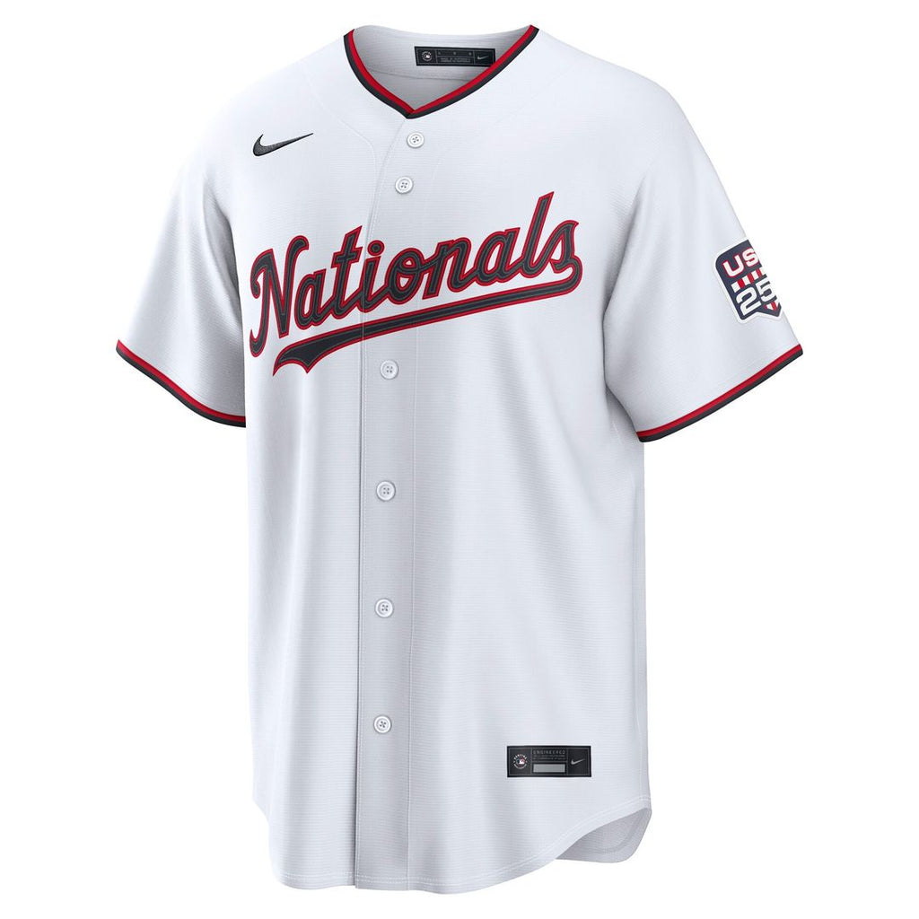 James Wood Washington Nationals Nike USA 250 Fourth of July Home Stadium Jersey - White Official MLB Team Apparel Baseball Fan Gear