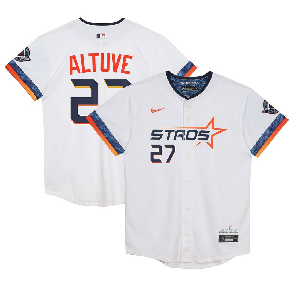 Jose Altuve Houston Astros Nike Preschool 2025 City Connect Limited Player Jersey - White Official MLB Team Apparel Baseball Fan Gear
