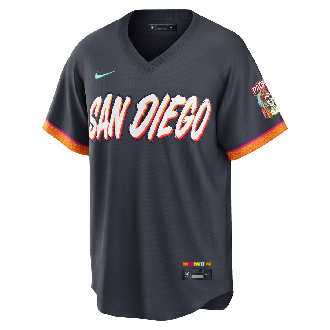 San Diego Padres Nike 2026 City Connect Stadium Jersey - Obsidian Official MLB Team Apparel Baseball Fan Gear