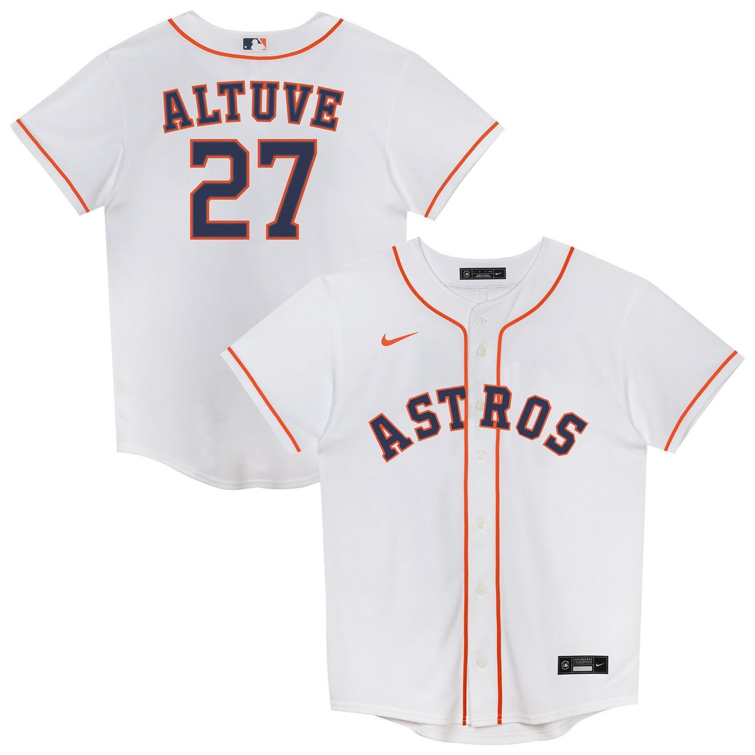 Jose Altuve Houston Astros Nike Preschool Home Replica Jersey - White Official MLB Team Apparel Baseball Fan Gear