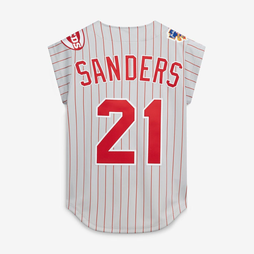 Deion Sanders Cincinnati Reds Mitchell & Ness 1997 Authentic Jersey - Gray Official MLB Team Apparel Baseball Fan Gear