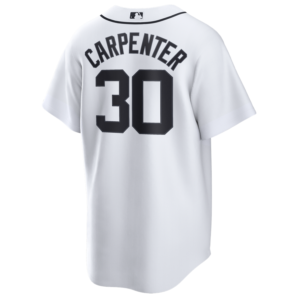 Kerry Carpenter Detroit Tigers Nike Home Replica Jersey - White Official MLB Team Apparel Baseball Fan Gear