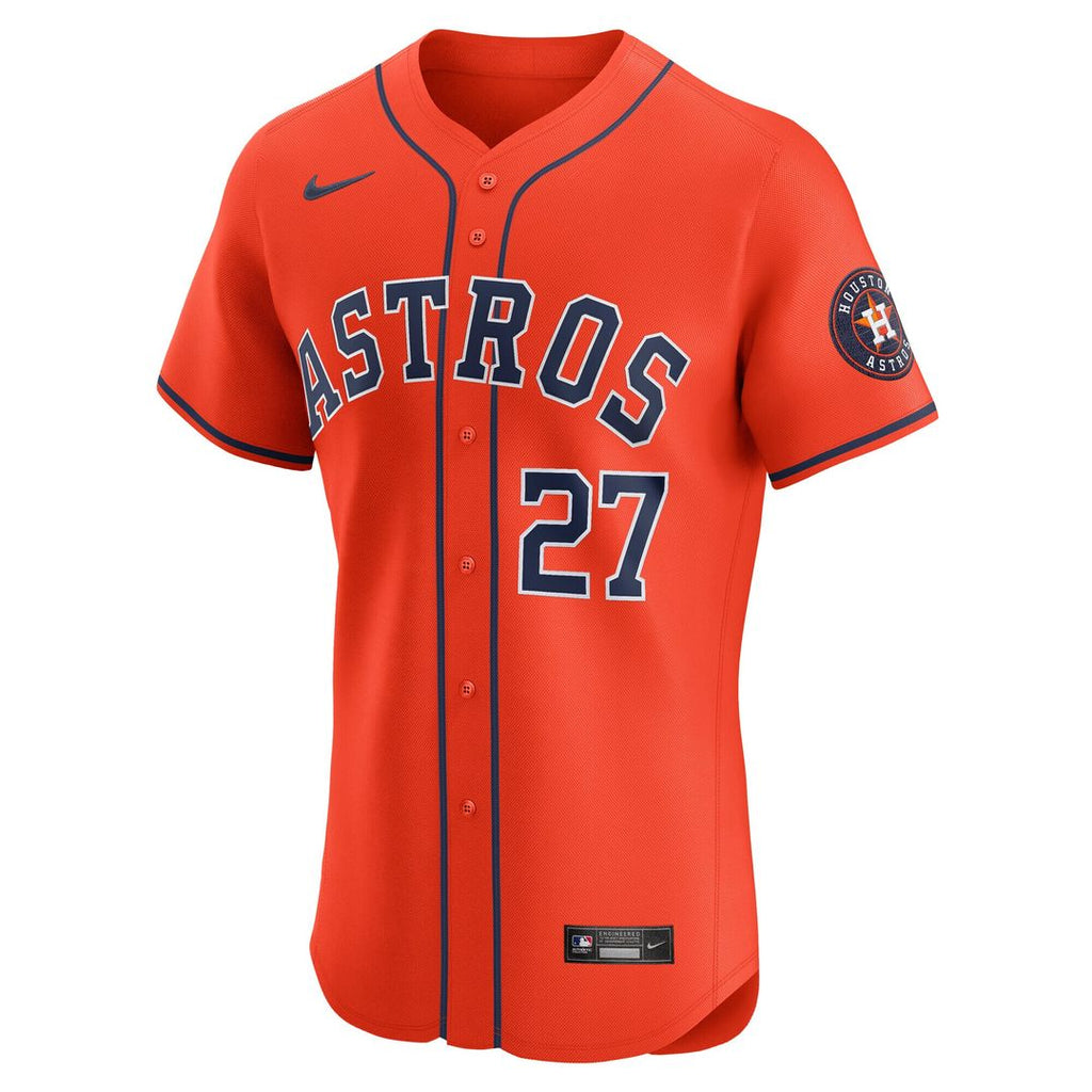 Jose Altuve Houston Astros Nike Alternate Elite Player Jersey - Orange Official MLB Team Apparel Baseball Fan Gear