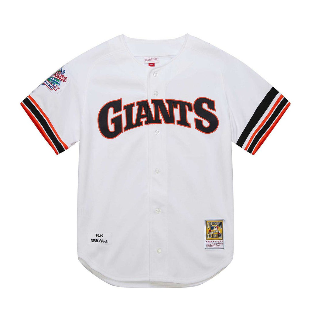 Will Clark San Francisco Giants Mitchell & Ness Cooperstown Collection 1989 Authentic Jersey - White Official MLB Team Apparel Baseball Fan Gear