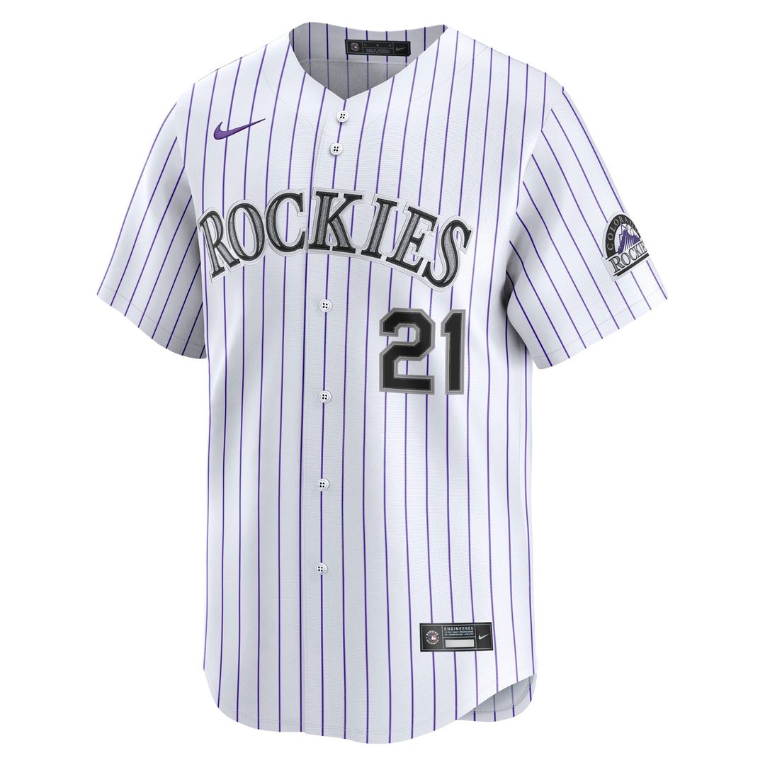 Kyle Freeland Colorado Rockies Nike Home Limited Player Jersey - White Official MLB Team Apparel Baseball Fan Gear