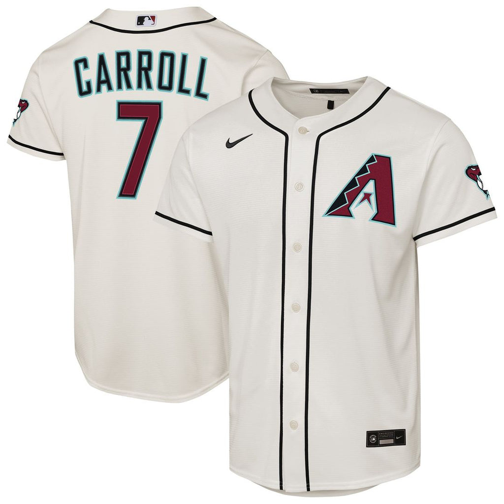 Corbin Carroll Arizona Diamondbacks Nike Youth Home Stadium Jersey - Cream Official MLB Team Apparel Baseball Fan Gear