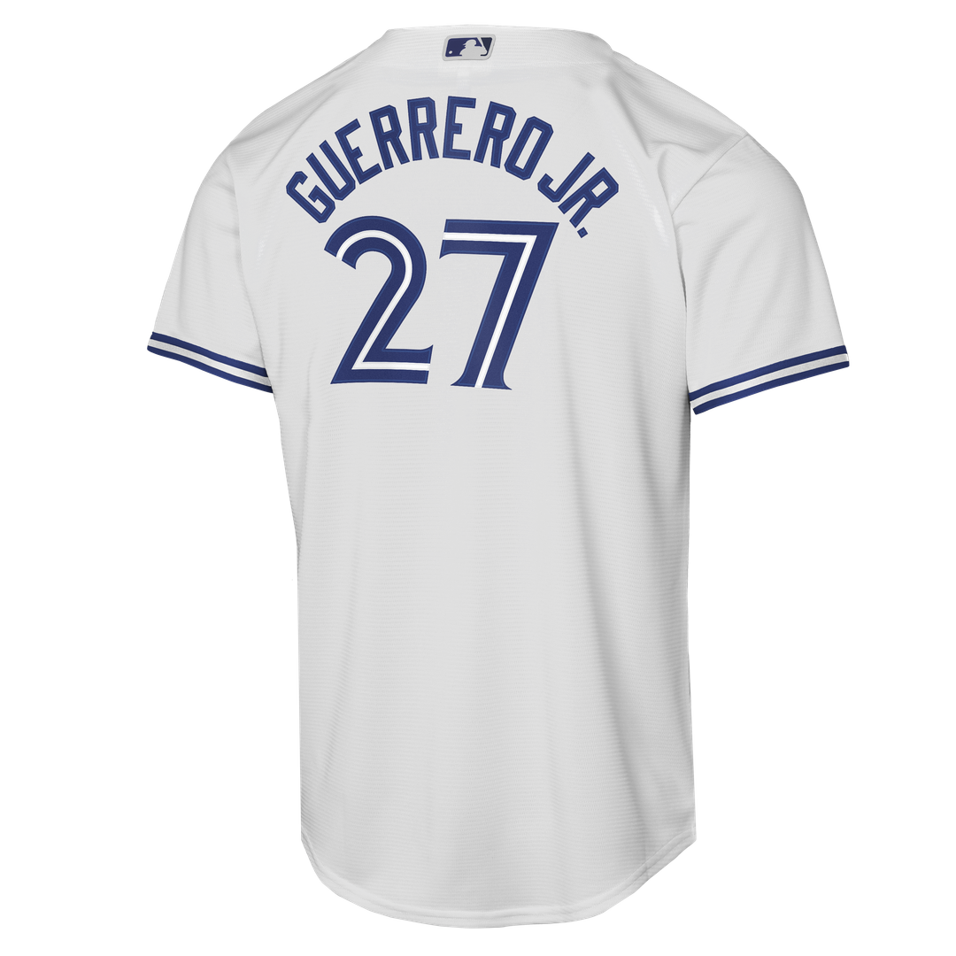 Vladimir Guerrero Jr. Toronto Blue Jays Nike Youth Home Baseline Jersey - White Official MLB Team Apparel Baseball Fan Gear