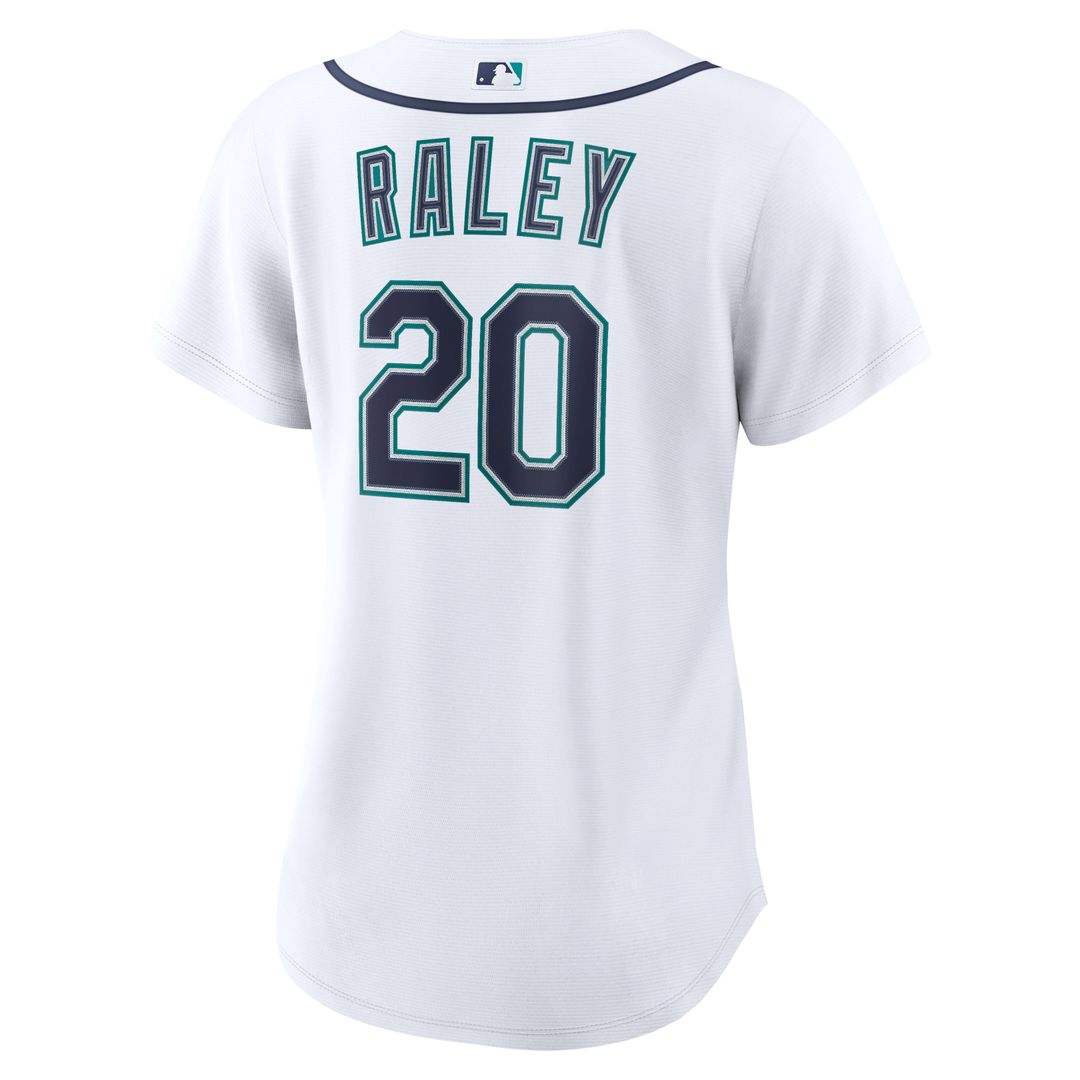 Luke Raley Seattle Mariners Nike Women's Home Replica Jersey - White Official MLB Team Apparel Baseball Fan Gear