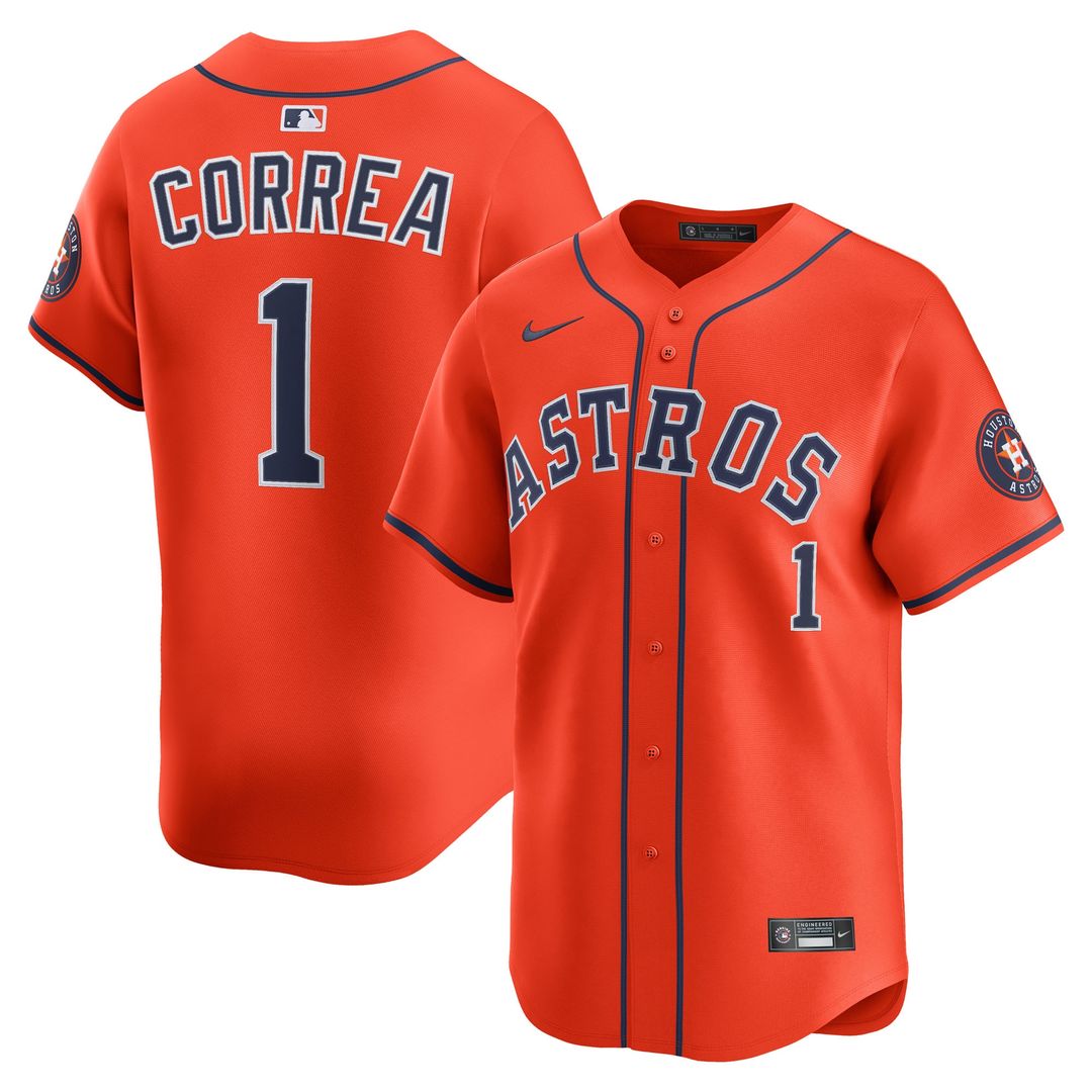 Carlos Correa Houston Astros Nike Home Limited Player Jersey - White Official MLB Team Apparel Baseball Fan Gear