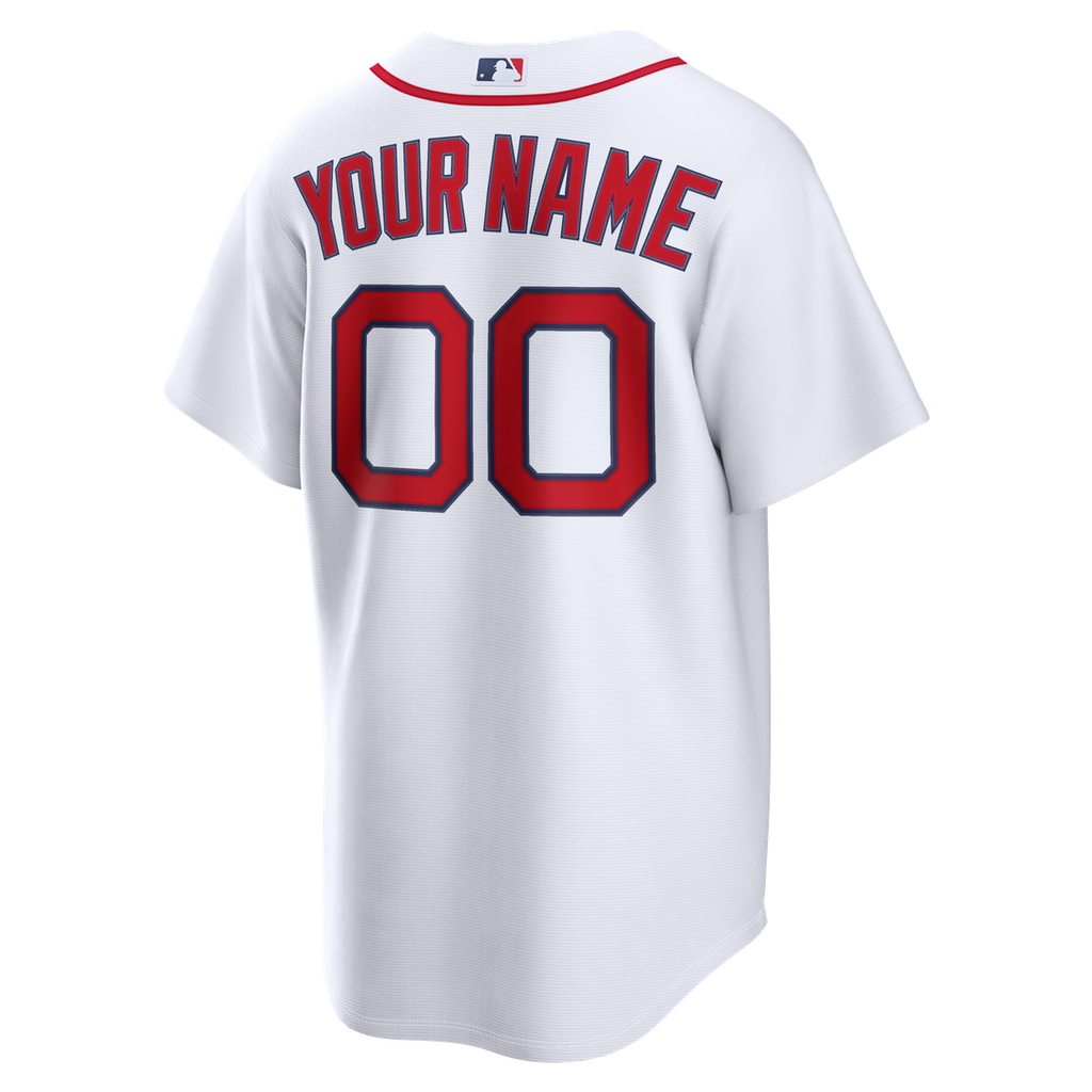 Boston Red Sox Nike Home Replica Custom Jersey - White Official MLB Team Apparel Baseball Fan Gear