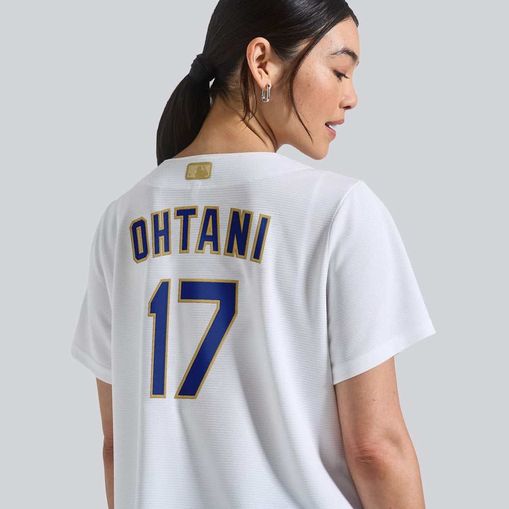 Shohei Ohtani Los Angeles Dodgers Nike Women's 2026 Gold Collection Stadium Jersey - White Official MLB Team Apparel Baseball Fan Gear