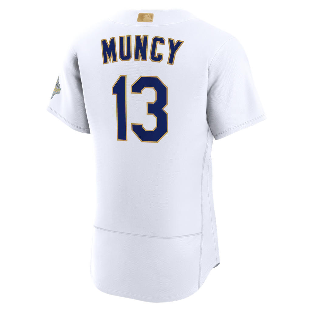 Max Muncy Los Angeles Dodgers Nike 2026 Gold Collection Authentic Jersey - White Official MLB Team Apparel Baseball Fan Gear