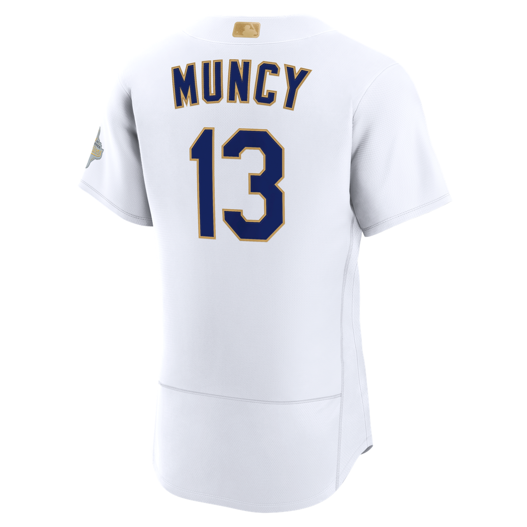 Max Muncy Los Angeles Dodgers Nike 2026 Gold Collection Authentic Jersey - White Official MLB Team Apparel Baseball Fan Gear