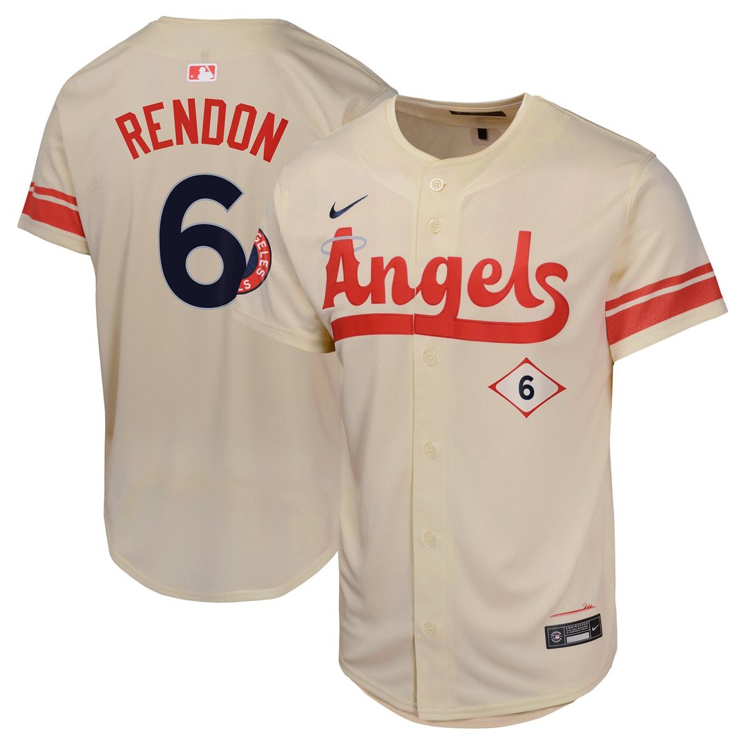 Anthony Rendon Los Angeles Angels Nike Youth City Connect Limited Player Jersey - Cream Official MLB Team Apparel Baseball Fan Gear
