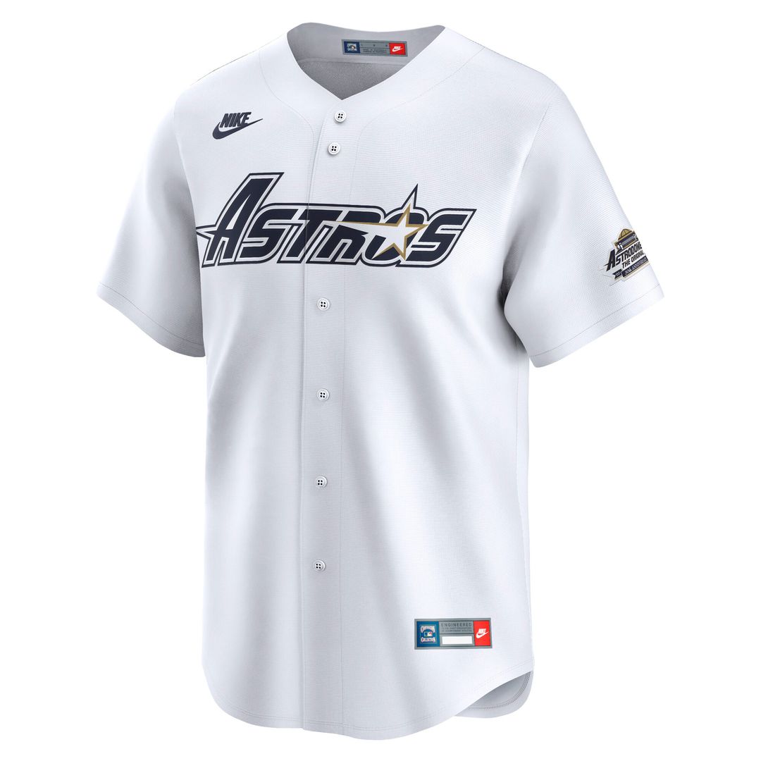 Jeff Bagwell Houston Astros Nike Throwback Cooperstown Collection Limited Jersey - White Official MLB Team Apparel Baseball Fan Gear