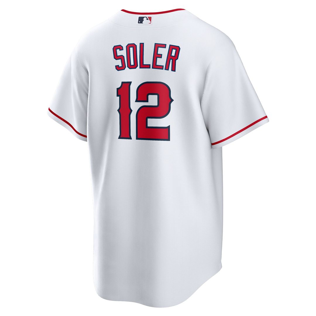 Jorge Soler Los Angeles Angels Nike Home Replica Jersey - White Official MLB Team Apparel Baseball Fan Gear