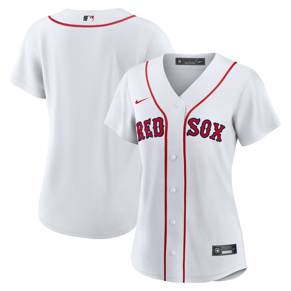 Boston Red Sox Nike Women's Home Replica Team Jersey - White Official MLB Team Apparel Baseball Fan Gear