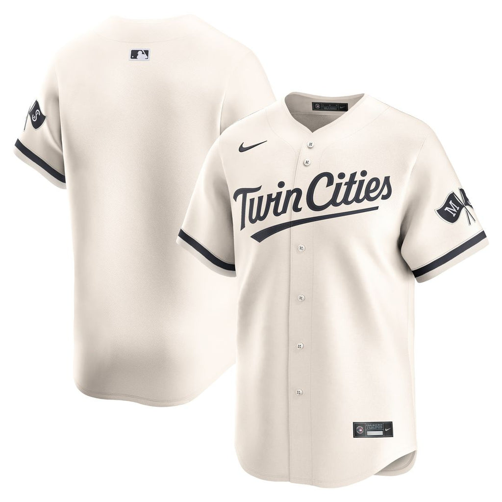 Minnesota Twins Nike Alternate Limited Jersey - Cream Official MLB Team Apparel Baseball Fan Gear