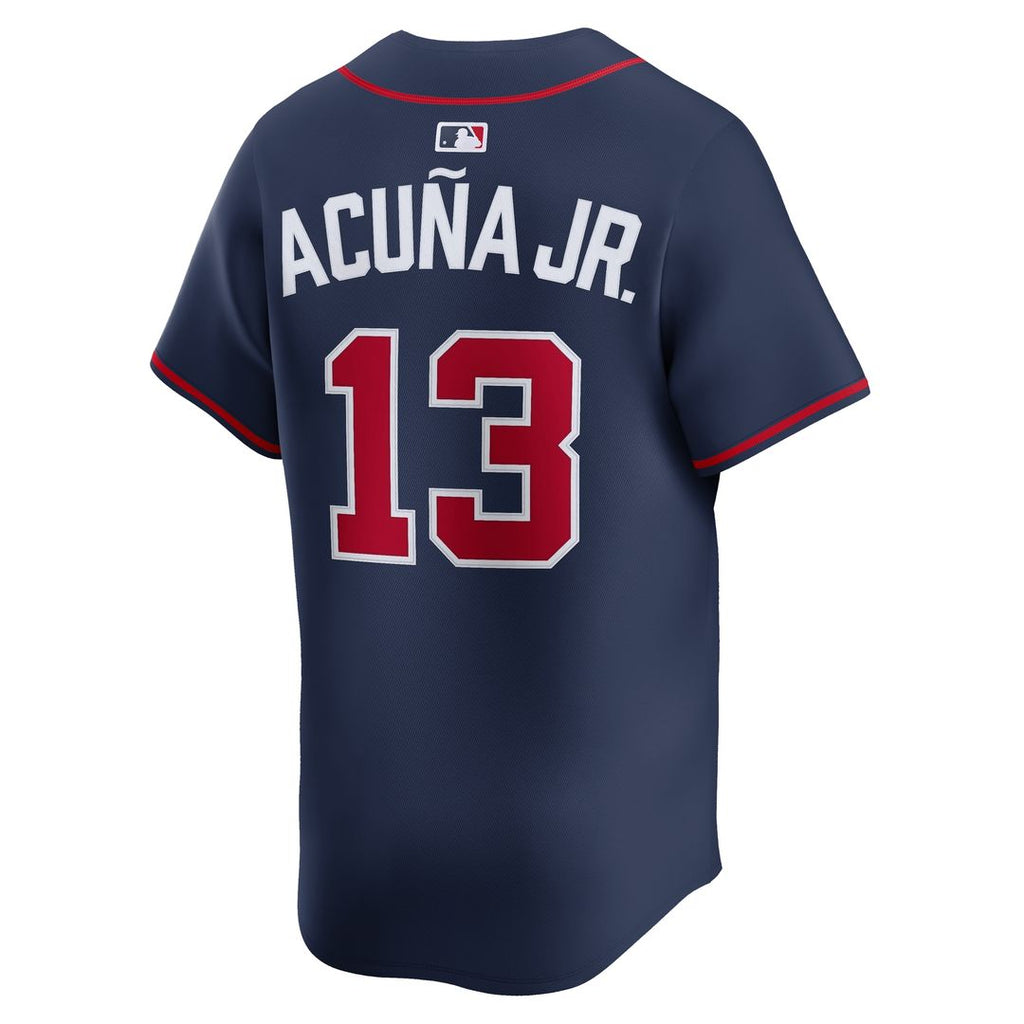 Ronald Acuña Jr. Atlanta Braves Nike Alternate Limited Jersey - Navy Official MLB Team Apparel Baseball Fan Gear