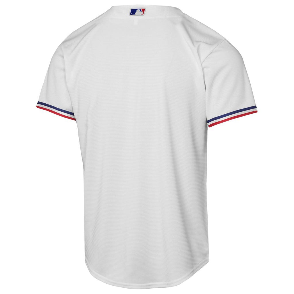 Texas Rangers Nike Youth Home Replica Jersey - White Official MLB Team Apparel Baseball Fan Gear