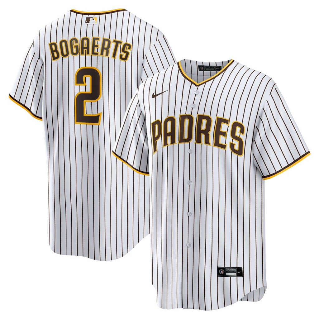 Xander Bogaerts San Diego Padres Nike Home Official Replica Player Jersey - White/Brown Official MLB Team Apparel Baseball Fan Gear