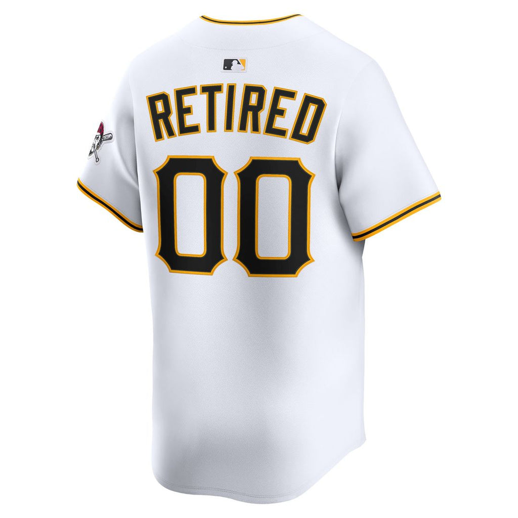 Pittsburgh Pirates Nike Home Limited Pick-A-Player Retired Roster Jersey - White Official MLB Team Apparel Baseball Fan Gear