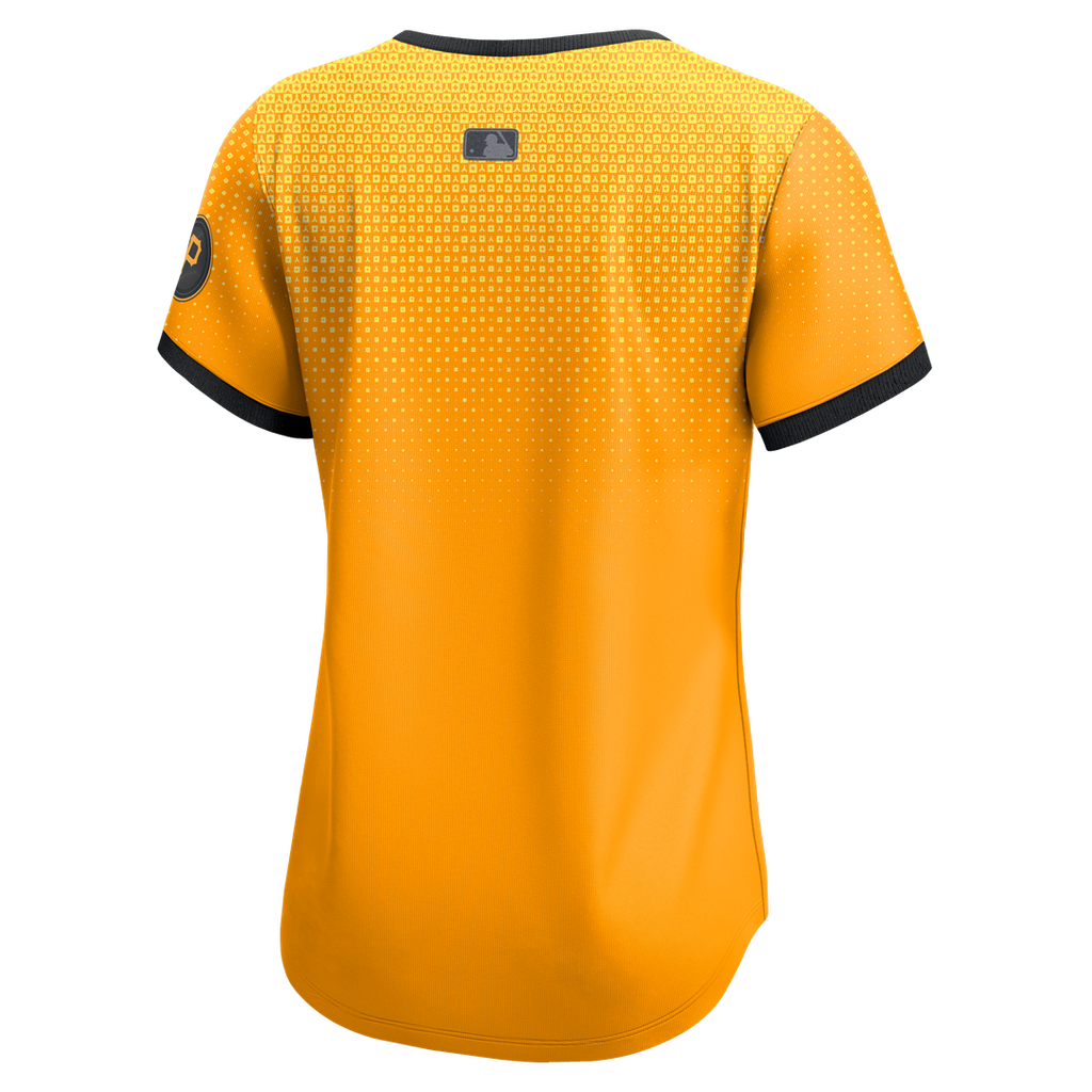 Pittsburgh Pirates Nike Women's City Connect Limited Jersey - Gold Official MLB Team Apparel Baseball Fan Gear