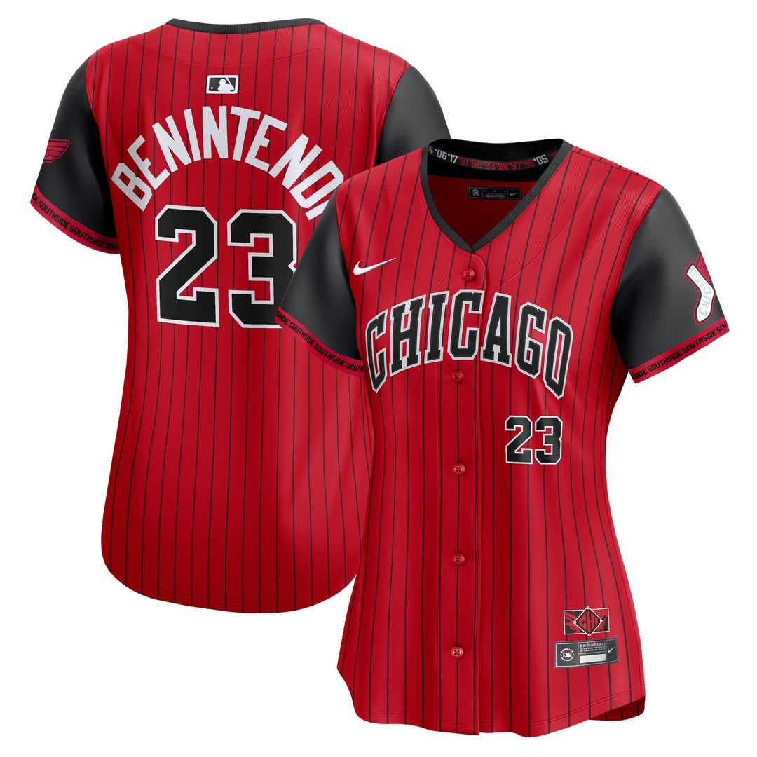 Andrew Benintendi Chicago White Sox Nike Women's City Connect Limited Jersey - Black Official MLB Team Apparel Baseball Fan Gear