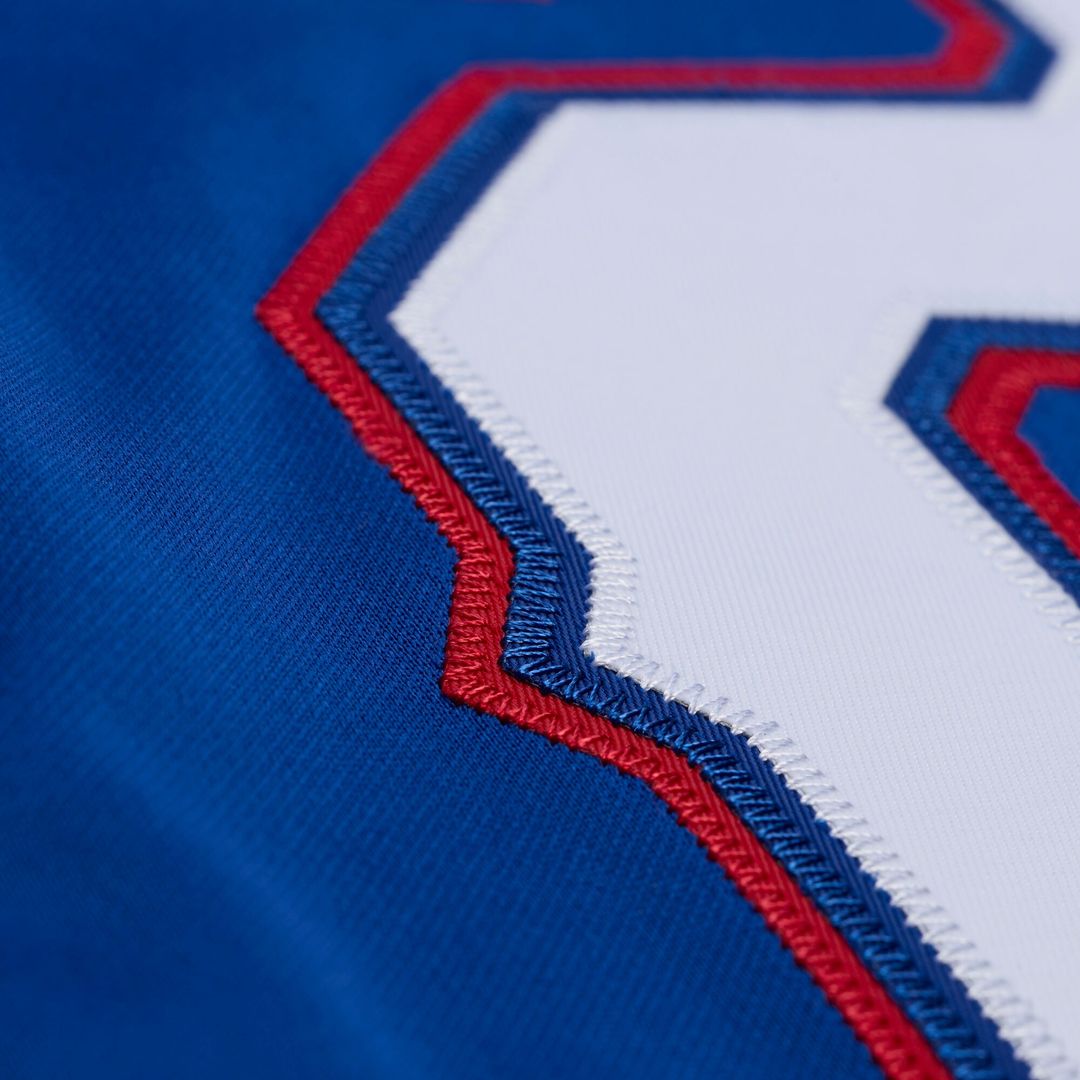 Adrian Beltre Texas Rangers Mitchell & Ness Cooperstown Mesh Batting Practice Button-Up Jersey - Royal Official MLB Team Apparel Baseball Fan Gear