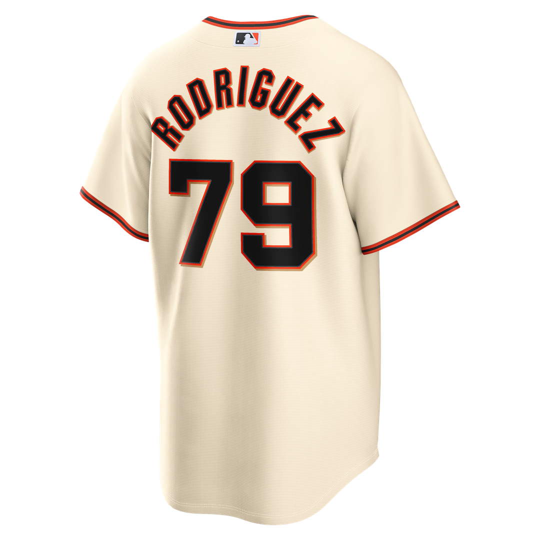 Jesus Rodriguez San Francisco Giants Nike Home Replica Jersey - Cream Official MLB Team Apparel Baseball Fan Gear