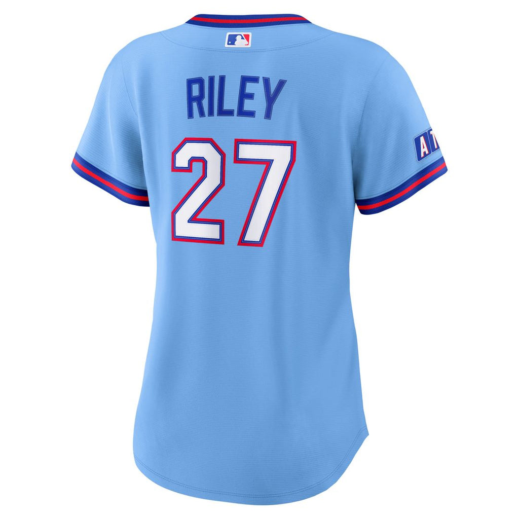 Austin Riley Atlanta Braves Nike Women's 2026 City Connect Stadium Jersey - Powder Blue Official MLB Team Apparel Baseball Fan Gear