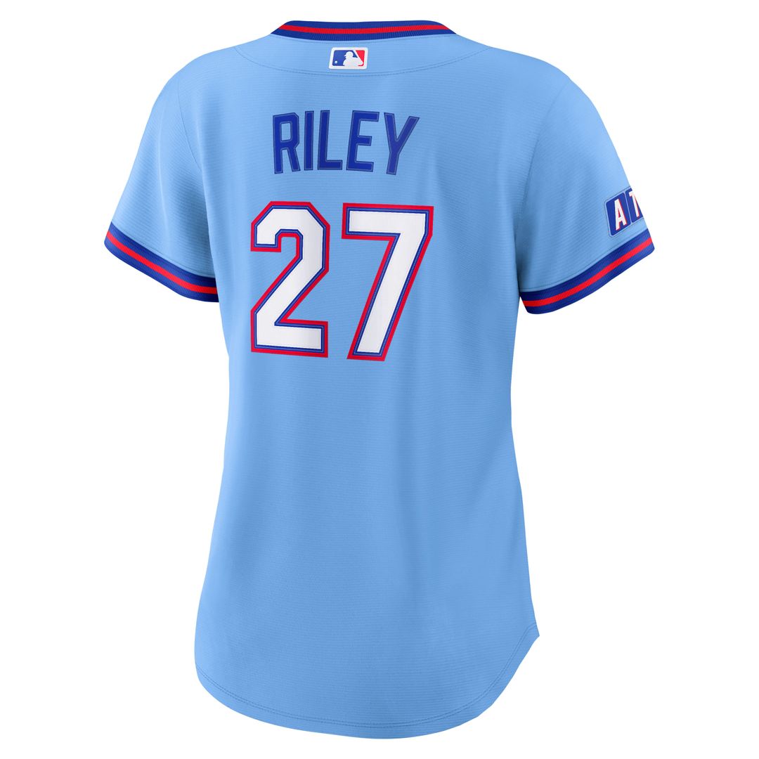 Austin Riley Atlanta Braves Nike Women's 2026 City Connect Stadium Jersey - Powder Blue Official MLB Team Apparel Baseball Fan Gear